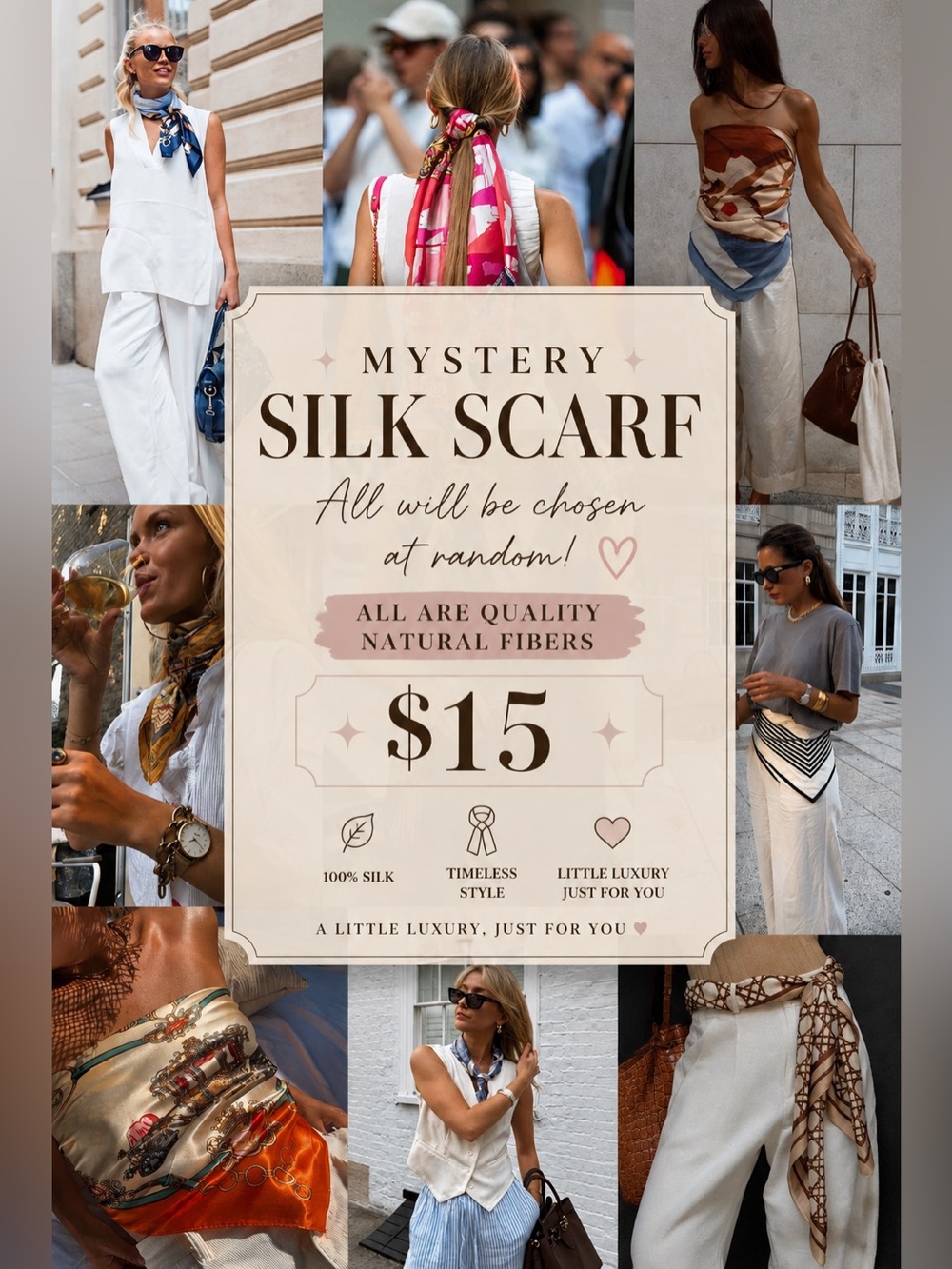 🧣 Mystery Silk Scarf — Buy It Now ✨